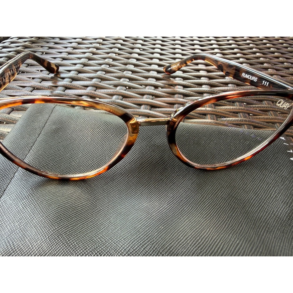 Quay Australia‎ Rumours 111 Tortoiseshell Cat Eye glasses with Case
